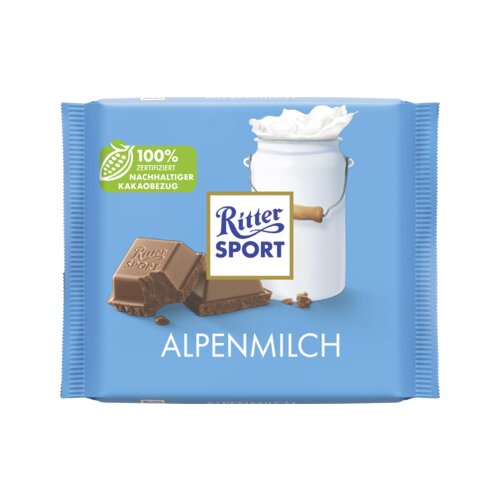 Ritter Sport Schokolade Alpenmilch 100 g