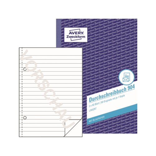 Avery Zweckform Durchschreibebuch 904