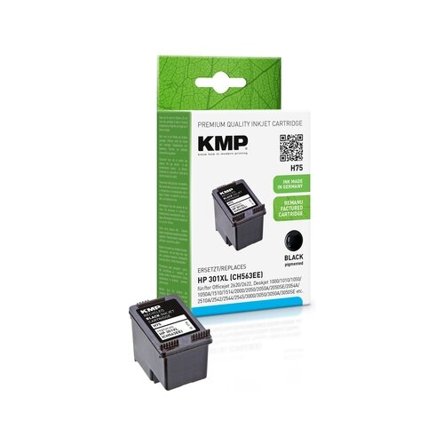 KMP Tintenpatrone Kompatibel mit HP 301XL schwarz