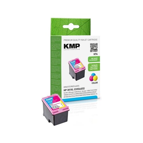 KMP Tintenpatrone Kompatibel mit HP 301XL cyan/magenta/gelb