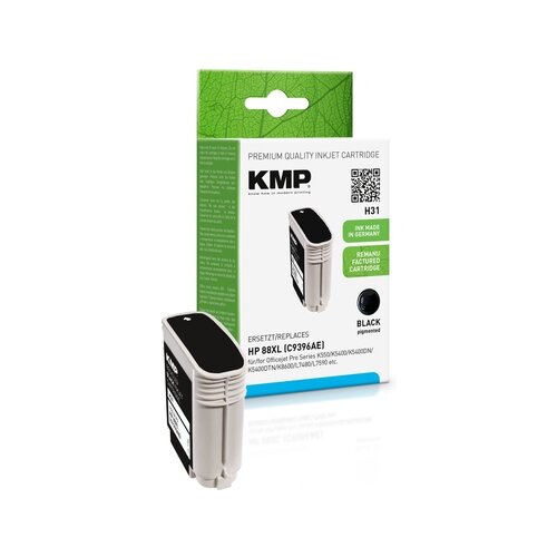 KMP Tintenpatrone Kompatibel mit HP 88XL schwarz