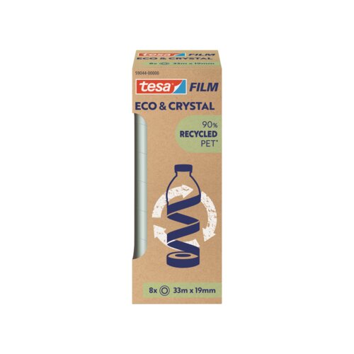 tesa® Klebefilm Eco & Crystal 19 mm x 33 m (B x L) 8 St./Pack.