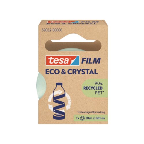 tesa® Klebefilm Eco & Crystal 19 mm x 10 m (B x L)
