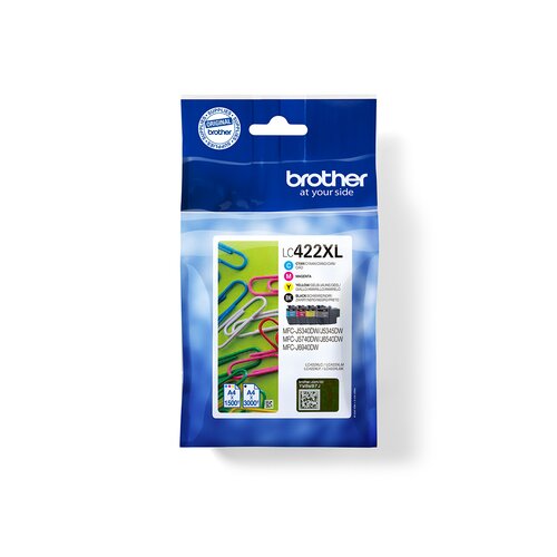 Brother Tintenpatrone LC-422XL schwarz/cyan/magenta/gelb