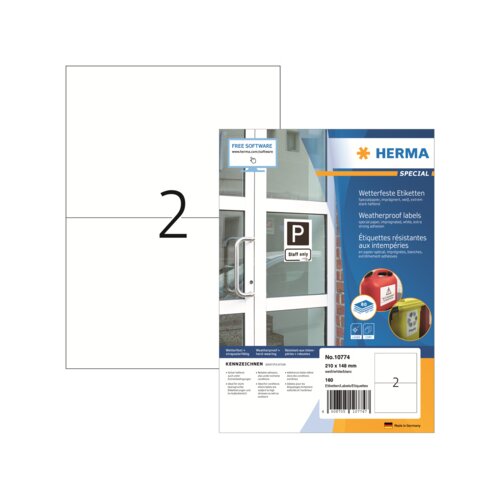 HERMA Universaletikett witterungsbeständig 210 x 148 mm (B x H)