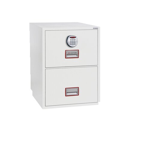 Phoenix Hängeregistraturschrank World Class Vertical Fire File Elektroschloss 2 Hängeregistraturen