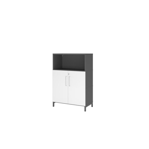 Hammerbacher Regalschrank FlexWall 3 Ordnerhöhen graphit