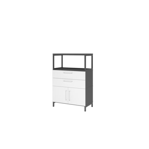 Hammerbacher Regalschrank FlexWall 3 Ordnerhöhen graphit