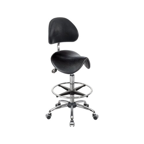 meychair Sitzhocker Assistant Basic mit Rollen schwarz