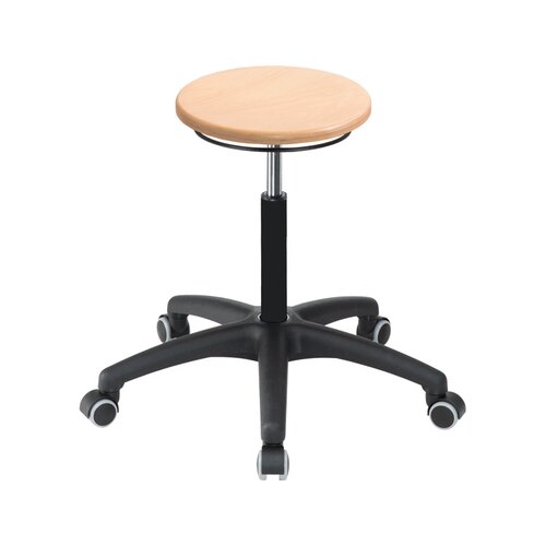meychair Sitzhocker Assistant Basic mit Rollen Holz