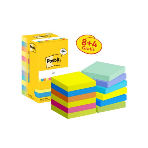 Post-it® Haftnotiz Notes Promotion Energetic Collection 76 x 76 mm (B x H)