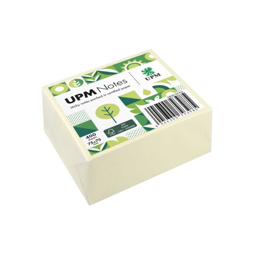 UPM Notes Haftnotiz 75 x 75 mm (B x H) 400 Bl.