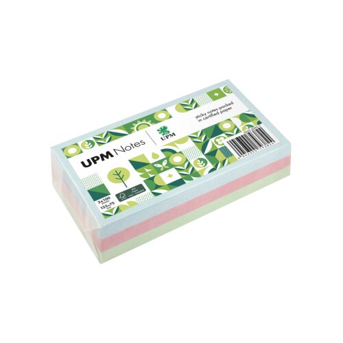 UPM Notes Haftnotiz Pastell 125 x 75 mm (B x H) 100 Bl./Block