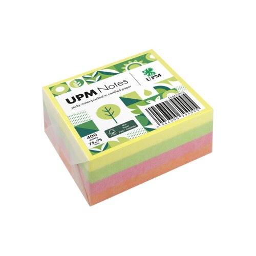 UPM Notes Haftnotiz Brillant 75 x 75 mm (B x H) 400 Bl.