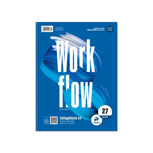 Staufen Collegeblock Style Work flow DIN A4 liniert mit Rand innen/außen Lineatur 27