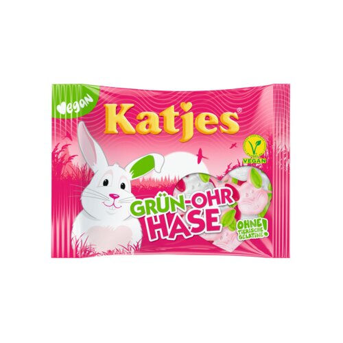 Katjes Fruchtgummi Grün-Ohr Hase 175 g/Pack.