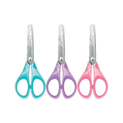 Maped Bastelschere ESSENTIALS SOFT PASTELL gerade, symmetrisch 130 mm