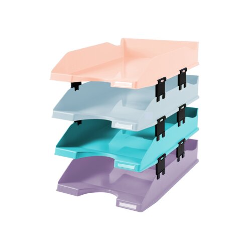 Exacompta Briefablage Combo Midi Aquarel 4 St./Pack.