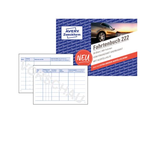 Avery Zweckform Fahrtenbuch 222