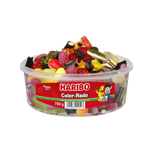 HARIBO Fruchtgummi Color-Rado 750 g/Pack.