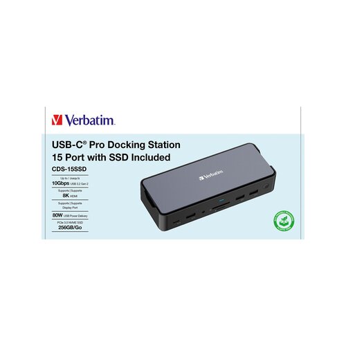 Verbatim Dockingstation CDS-15SSD 100 W