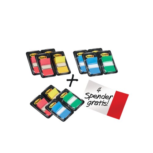 Post-it® Haftstreifen Index Standard Promotion inkl. 4 x 50 Bl. Post-it® Index Standard gratis