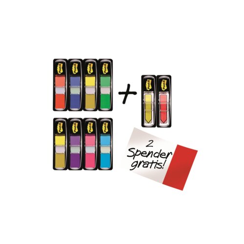 Post-it® Haftstreifen Index Mini Promotion 10 Block/Pack.