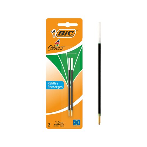 BIC® Kugelschreibermine refill 4 colours 2 St./Pack. dokumentenecht