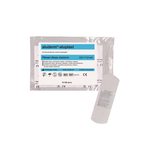 aluderm® Pflaster aluplast 2,5 x 7,2 cm (B x L) elastisch