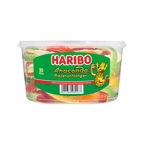 HARIBO Fruchtgummi Anaconda Riesenschlangen 1.200 g/Pack.
