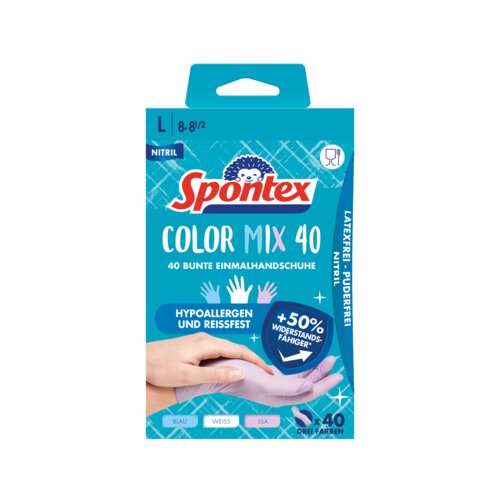 Spontex Einweghandschuhe Colormix