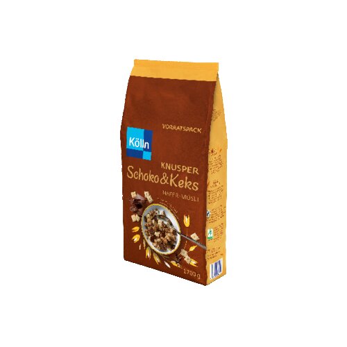 Kölln Müsli Knusper Schoko & Keks 4 x 1.700 g/Pack.