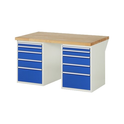RAU Werkbank 7000 1.500 x 890 x 900 mm (B x H x T) 10 Schubladen