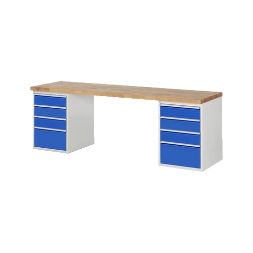 RAU Werkbank 7000 2.500 x 890 x 700 mm (B x H x T) 8 Schubladen