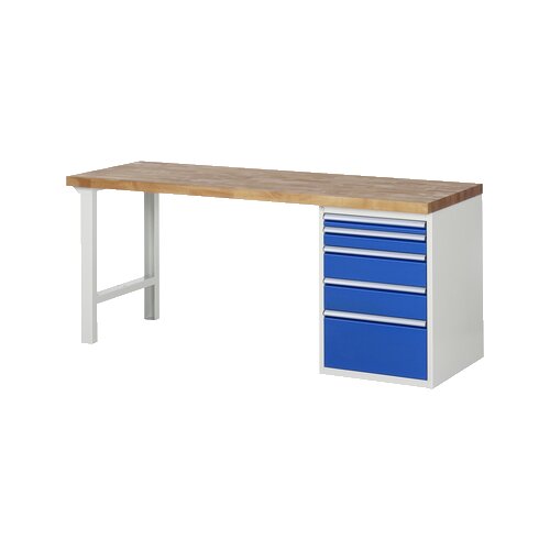 RAU Werkbank 7000 2.000 x 890 x 700 mm (B x H x T) 5 Schubladen