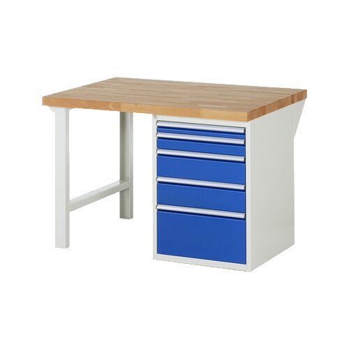 RAU Werkbank 7000 1.250 x 890 x 900 mm (B x H x T) 5 Schubladen