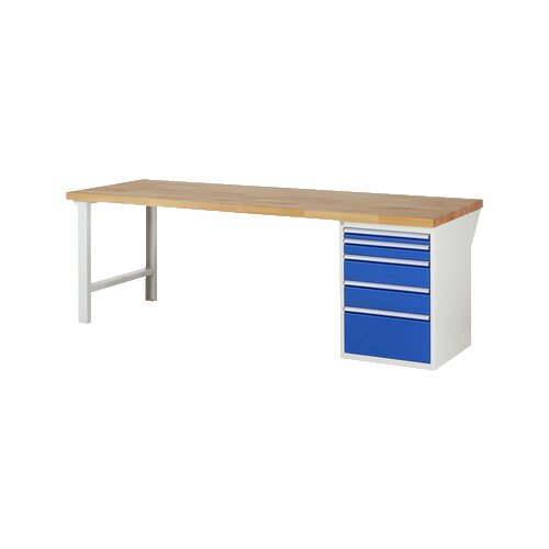 RAU Werkbank 7000 2.500 x 890 x 900 mm (B x H x T) 5 Schubladen