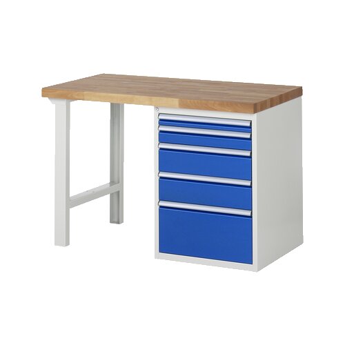 RAU Werkbank 7000 1.250 x 890 x 700 mm (B x H x T) 5 Schubladen
