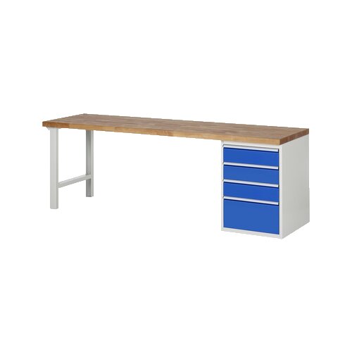RAU Werkbank 7000 2.500 x 890 x 700 mm (B x H x T) 4 Schubladen