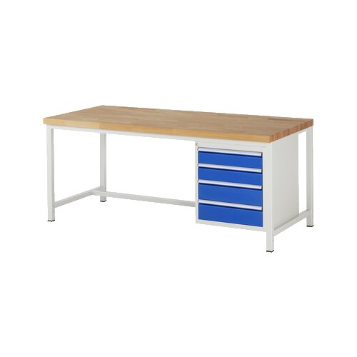 RAU Werkbank 8000 2.000 x 840-1.040 x 900 mm (B x H x T) 4 Schubladen
