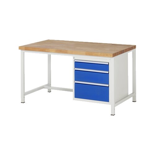 RAU Werkbank 8000 1.500 x 840-1.040 x 900 mm (B x H x T) 3 Schubladen
