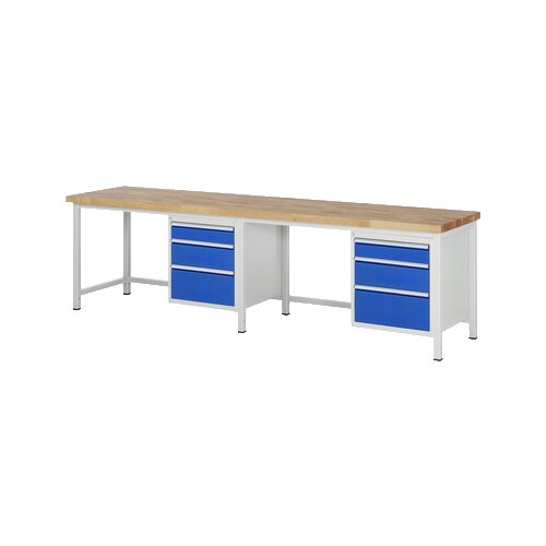 RAU Werkbank 8000 3.000 x 840-1.040 x 700 mm (B x H x T) 6 Schubladen