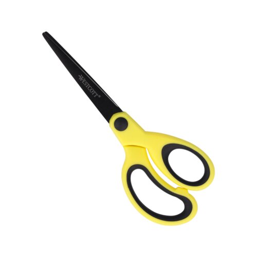 Westcott Bastelschere NEON Colour asymmetrisch, gerade, Langauge 172 mm