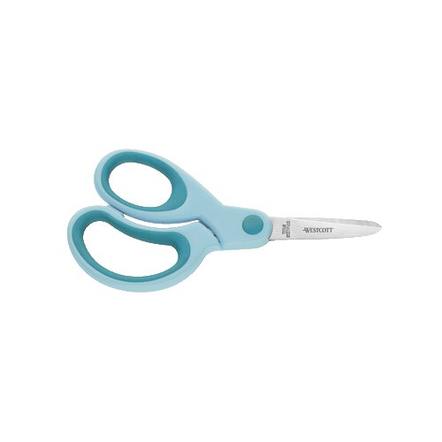Westcott Bastelschere Kids asymmetrisch, gerade, Langauge 130 mm