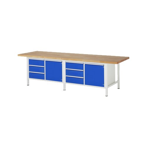 RAU Werkbank 8000 3.000 x 840-1.040 x 900 mm (B x H x T) 6 Schubladen