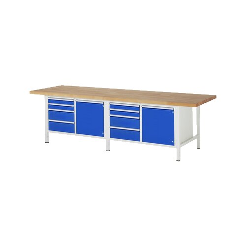 RAU Werkbank 8000 3.000 x 840-1.040 x 900 mm (B x H x T) 8 Schubladen
