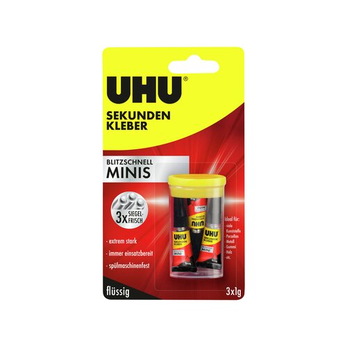 UHU® Sekundenkleber blitzschnell MINIS