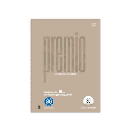 Staufen Collegeblock Premio DIN A4 blanko