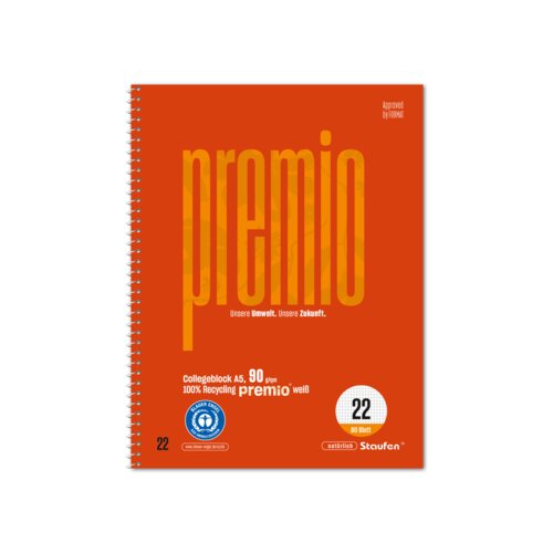Staufen Collegeblock Premio DIN A5 kariert