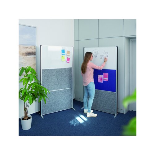 MAUL Stellwand MAULconnecto 1 x Pinntafel, 1 x Akustikwand, 1 x Whiteboard